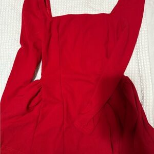 Elegant Red Women's Dress